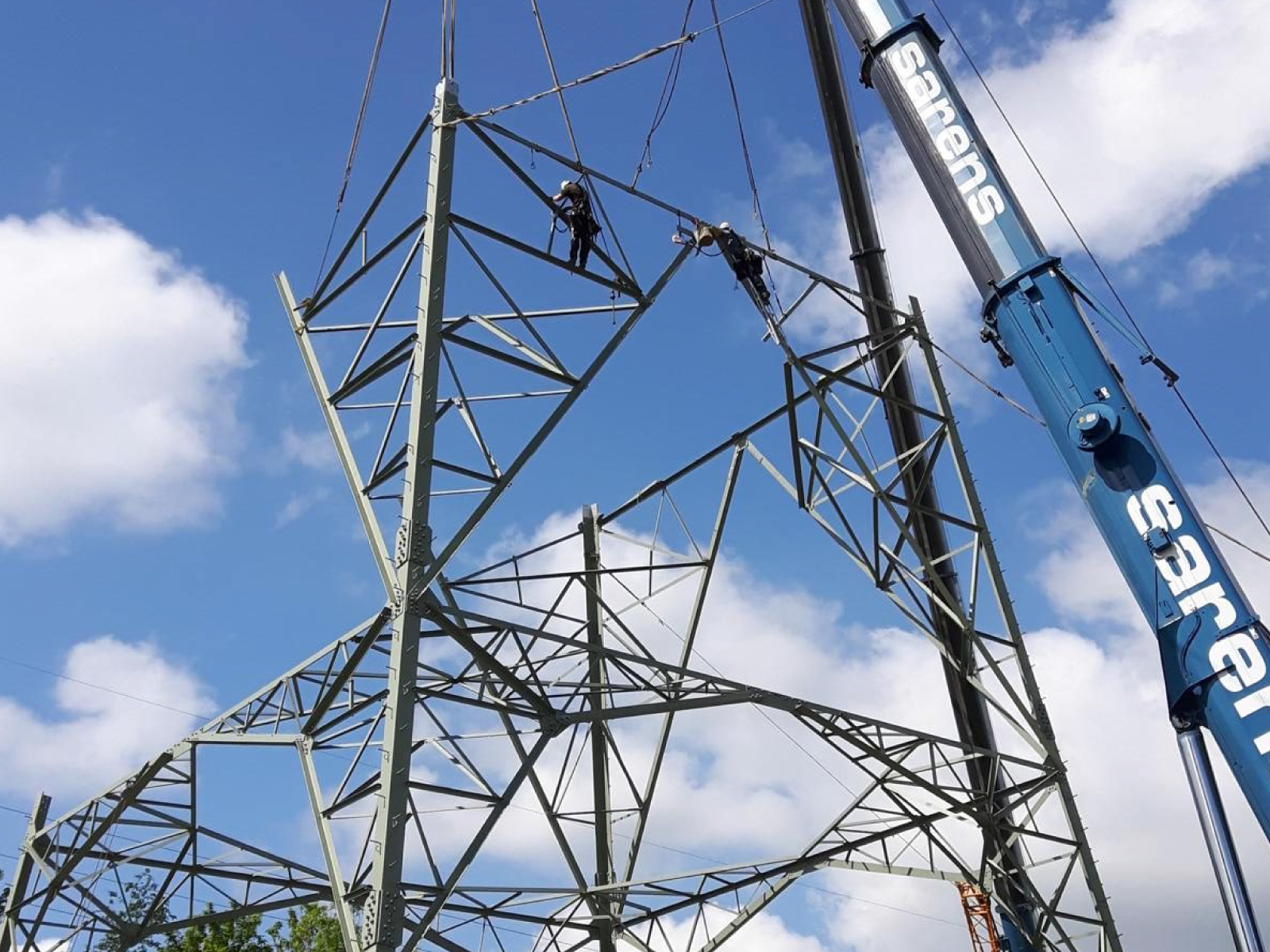 Mastmontage 380 kV Ostflandern